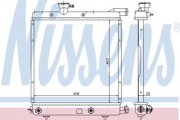 NISSENS 60979 Радіатор, охолодження двигуна