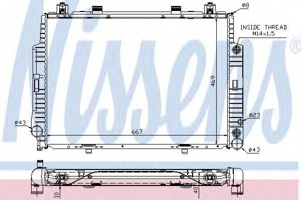 NISSENS 62716A Радіатор, охолодження двигуна