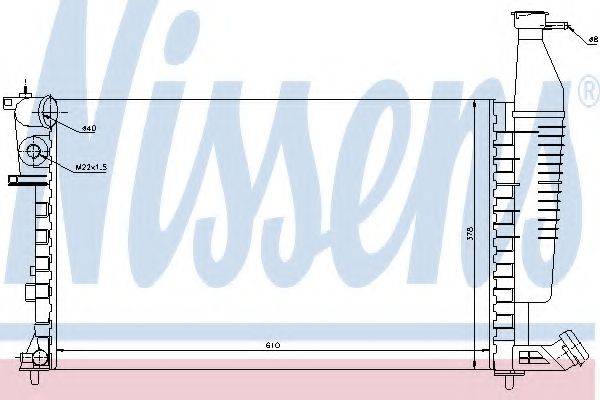 NISSENS 63574A Радіатор, охолодження двигуна