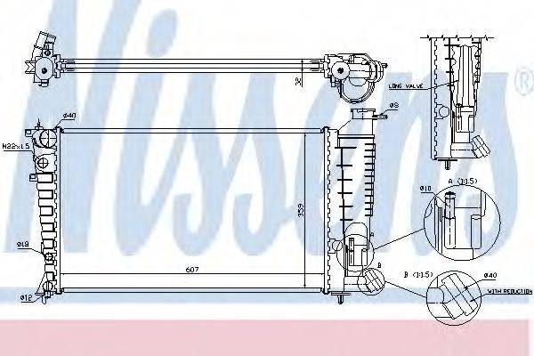 NISSENS 61312A Радіатор, охолодження двигуна