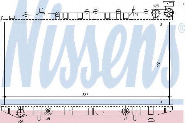 NISSENS 629661 Радіатор, охолодження двигуна