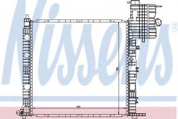 NISSENS 62678 Радіатор, охолодження двигуна