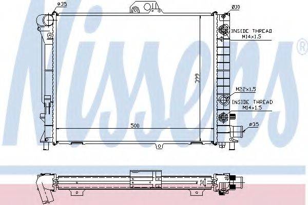 NISSENS 64033A Радіатор, охолодження двигуна