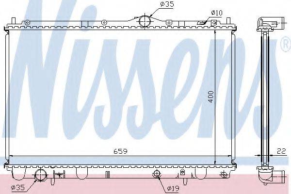 NISSENS 65543A Радіатор, охолодження двигуна