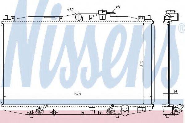 NISSENS 63345 Радіатор, охолодження двигуна