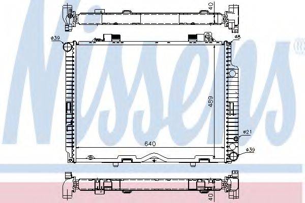 NISSENS 62611A Радіатор, охолодження двигуна