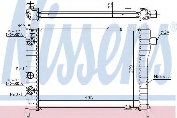 NISSENS 63067A Радіатор, охолодження двигуна