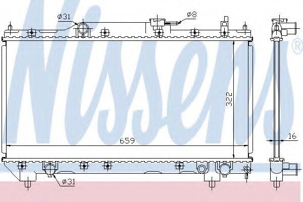 NISSENS 64781A Радіатор, охолодження двигуна