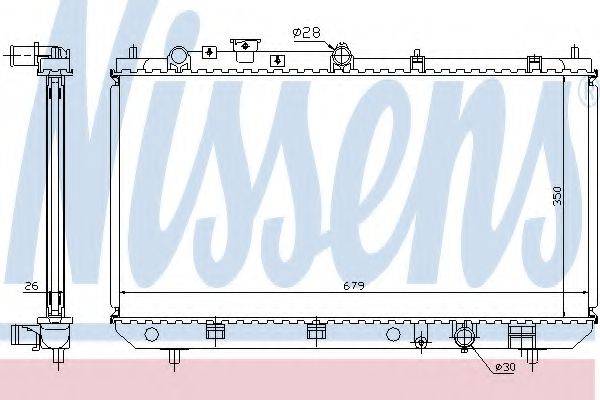 NISSENS 62456A Радіатор, охолодження двигуна