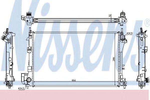 NISSENS 63022A Радіатор, охолодження двигуна