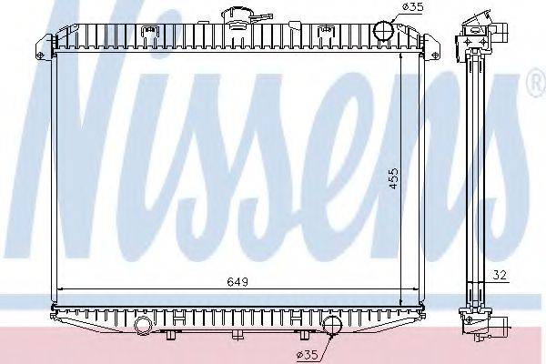 NISSENS 62070A Радіатор, охолодження двигуна