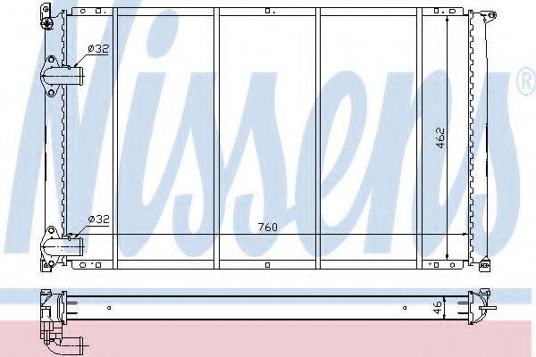 NISSENS 63922 Радіатор, охолодження двигуна