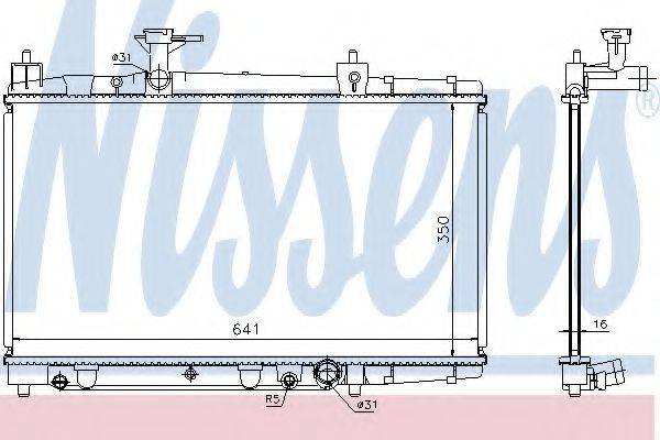 NISSENS 64645A Радіатор, охолодження двигуна