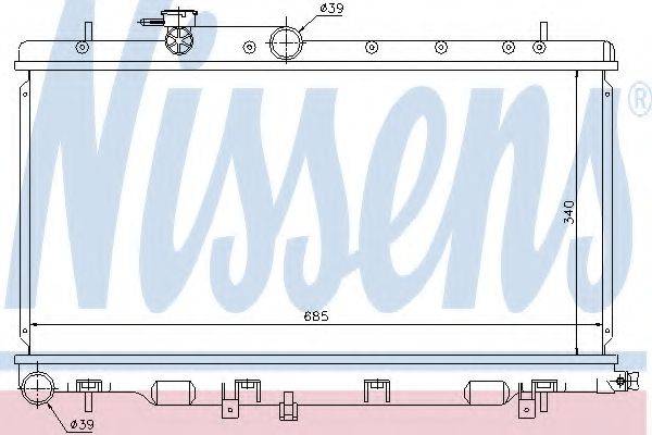 NISSENS 67709 Радіатор, охолодження двигуна