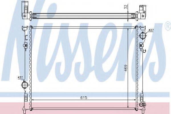 NISSENS 61014A Радіатор, охолодження двигуна