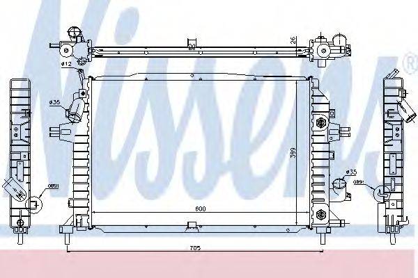 NISSENS 63115A Радіатор, охолодження двигуна