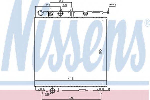 NISSENS 636002 Радіатор, охолодження двигуна