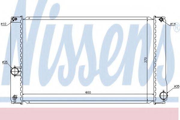 NISSENS 646835 Радіатор, охолодження двигуна