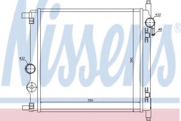 NISSENS 65300 Радіатор, охолодження двигуна
