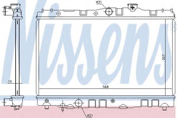 NISSENS 646886 Радіатор, охолодження двигуна