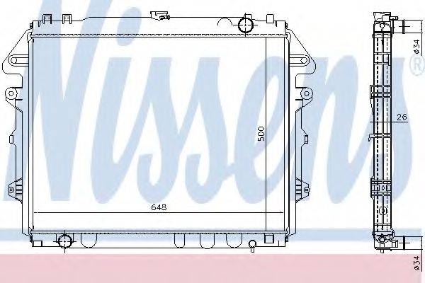 NISSENS 646884 Радіатор, охолодження двигуна