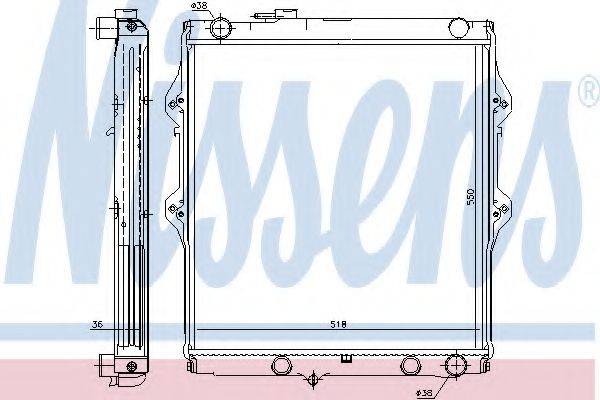 NISSENS 646848 Радіатор, охолодження двигуна