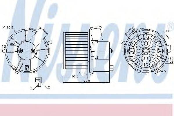 NISSENS 87092 Вентилятор салону