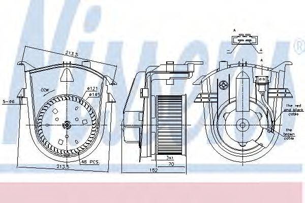 NISSENS 87176 Вентилятор салону