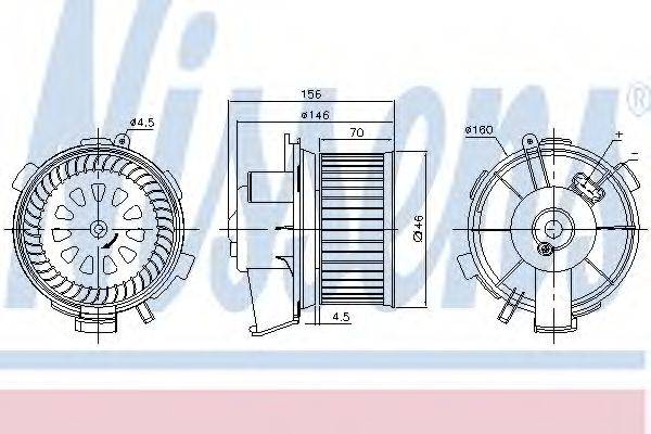 NISSENS 87181 Вентилятор салону