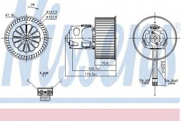 NISSENS 87240 Вентилятор салону