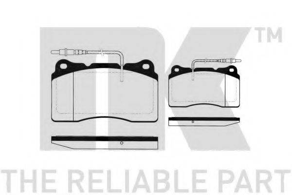 NK 223738 Комплект гальмівних колодок, дискове гальмо