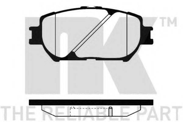 NK 224568 Комплект гальмівних колодок, дискове гальмо