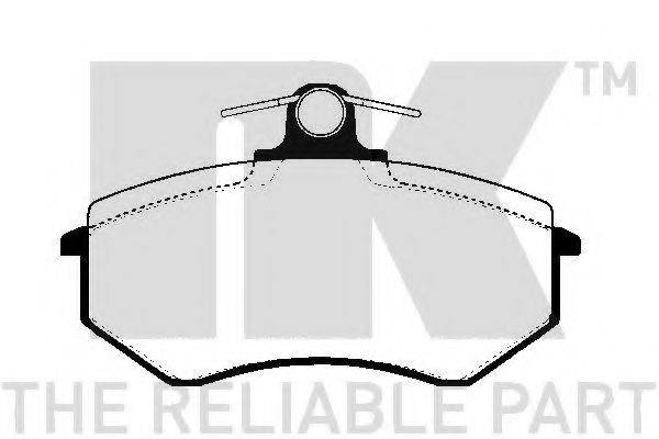 NK 224727 Комплект гальмівних колодок, дискове гальмо