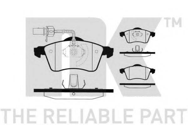 NK 224750 Комплект гальмівних колодок, дискове гальмо