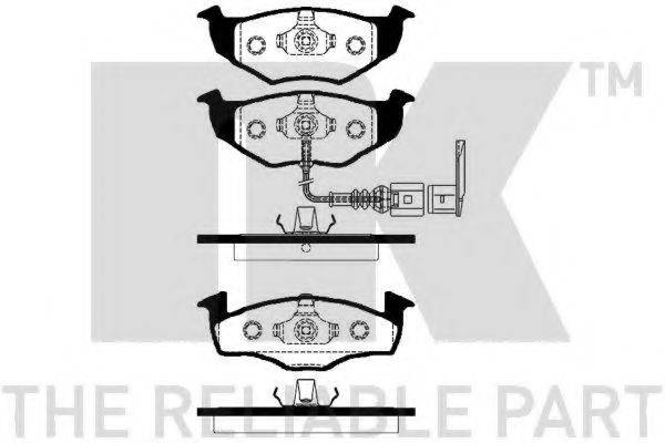 NK 224778 Комплект гальмівних колодок, дискове гальмо