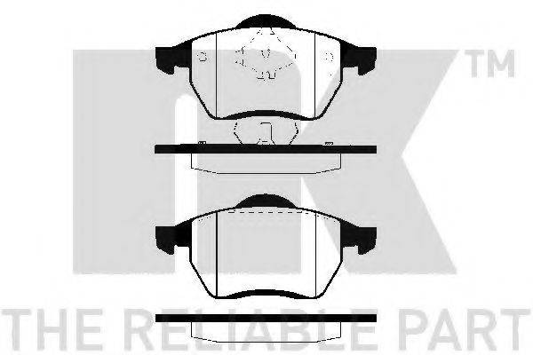 NK 229985 Комплект гальмівних колодок, дискове гальмо