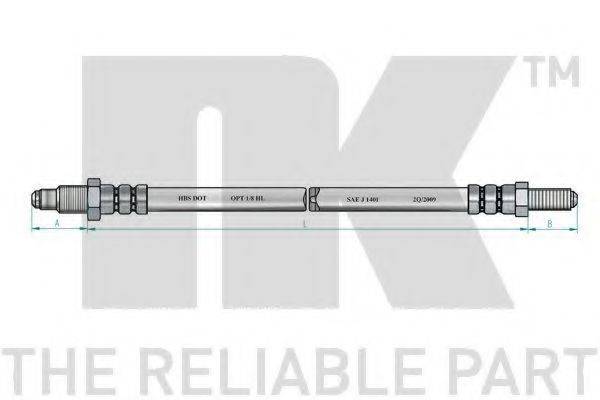 NK 854802 Гальмівний шланг