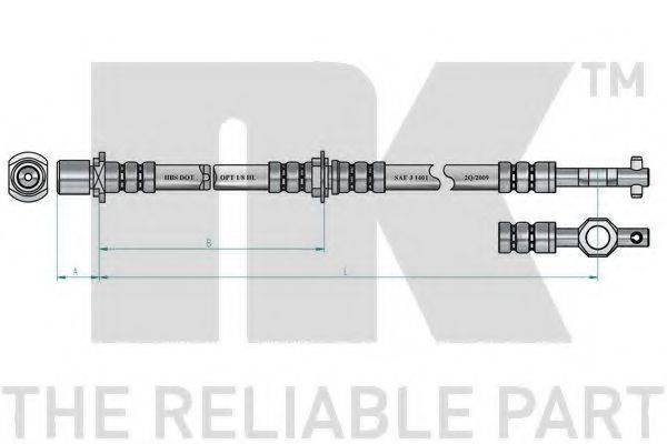 NK 854576 Гальмівний шланг