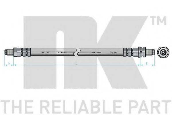 NK 8525112 Гальмівний шланг