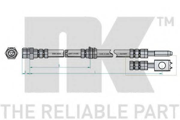 NK 8547130 Гальмівний шланг