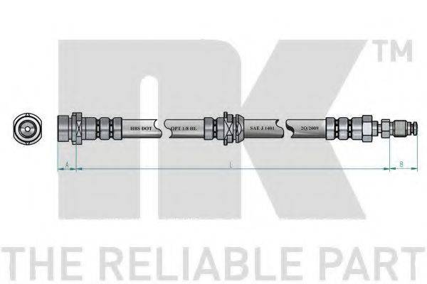 NK 853247 Гальмівний шланг