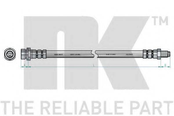 NK 8525123 Гальмівний шланг