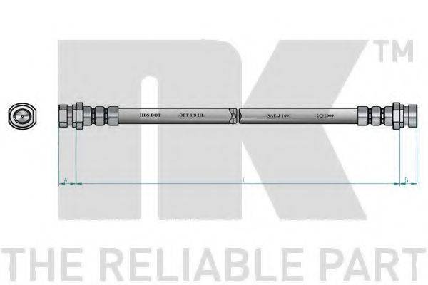 NK 853948 Гальмівний шланг
