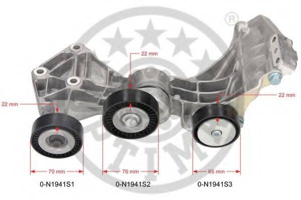 OPTIMAL 0N1941 Натягувач ременя, клинового зубча