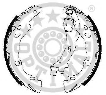 OPTIMAL BB7238 Комплект гальмівних колодок