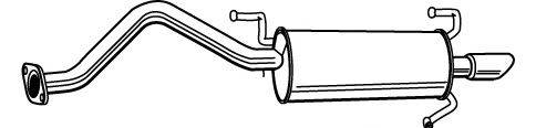 WALKER 21376 Глушник вихлопних газів кінцевий