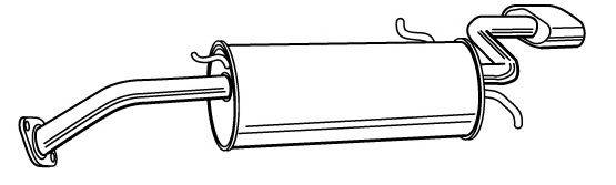 WALKER 22260 Глушник вихлопних газів кінцевий