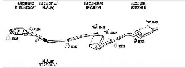 WALKER AD25053 Система випуску ОГ