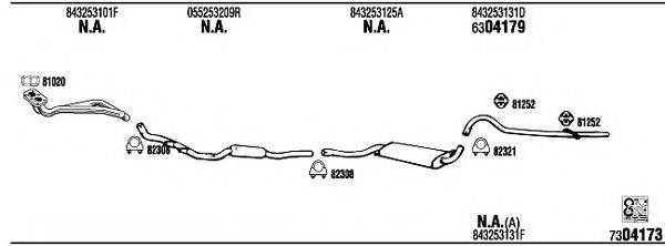 WALKER AD32243 Система випуску ОГ