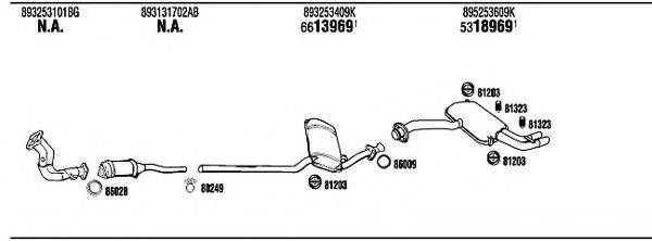 WALKER AD40325 Система випуску ОГ